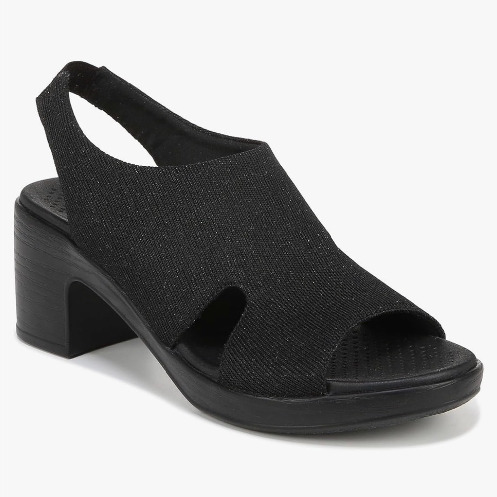 Bzees Black Slingback Heels